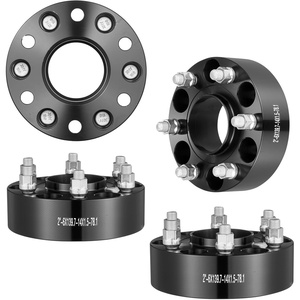 VEVOR Wheel Spacers, 2″ 6″x5.5″ Wheel Adapters, 6 Lug Forged Spacer, 78.1 mm Bore Hubcentric M14 x1.5 Studs Spacers, Fit for 1984-2018 Chevrolet, GMC, and Cadillac, 4 PCS Black(2″)