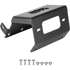 VEVOR Winch Mount, Winch Capacity of 2000-3600 lbs, Trailer Hitch Winch Mount for Select Honda Foreman and Rancher Rubicon Models (2014-2021), 2 Mounting Hole Design, Powder Coated Steel, Black