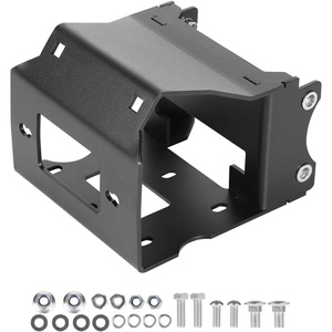 VEVOR Winch Mount, Winch Capacity of 2000-3600 lbs, Trailer Hitch Winch Mount for Select Polaris Sportsman Models (2009 and Newer), 2 Mounting Hole Design, Powder Coated Steel, Fit for Desert Rescue