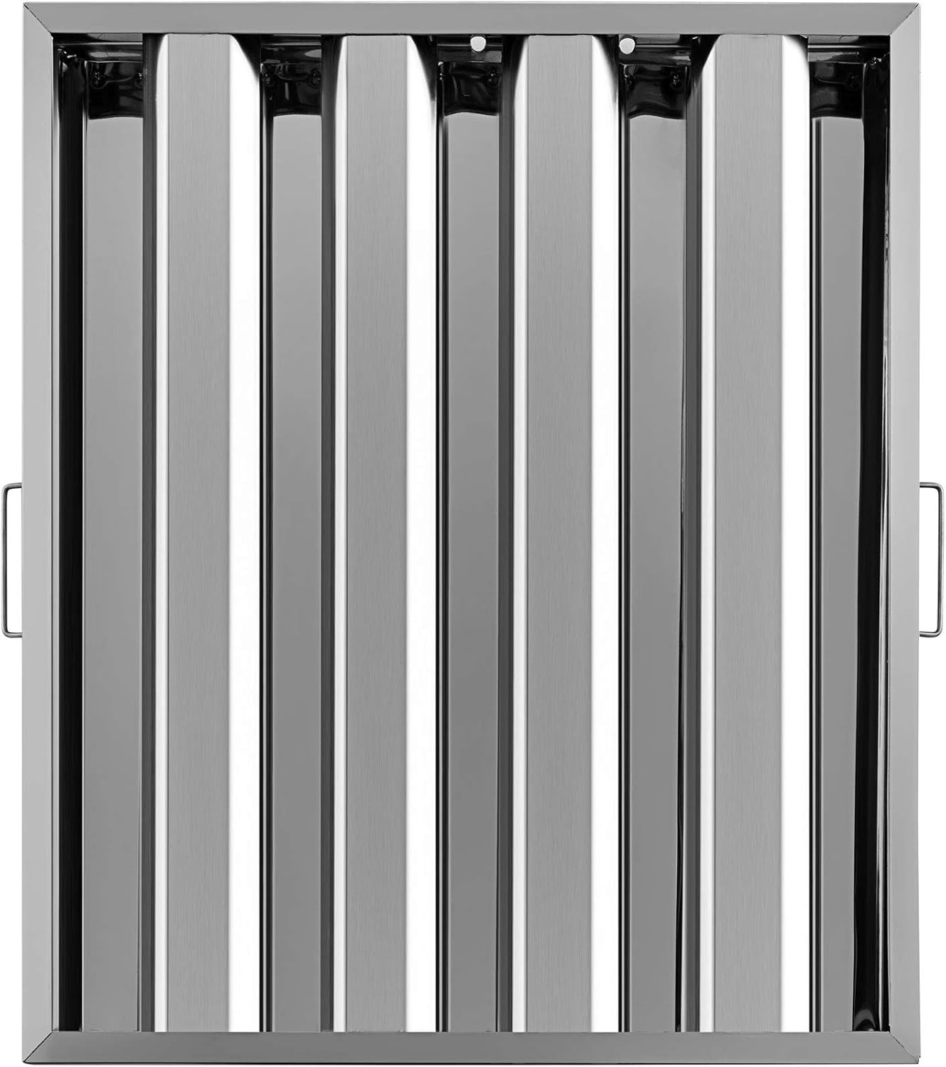 image:imageVBENLEM Pack of 6 Hood Filters 195W x 195H Inch 430 Stainless Steel 4 Grooves Commercial Hood Filters Range Hood Filter for Grease Rated Commercial Kitchen Exhaust Hoods195W x 245H Inch