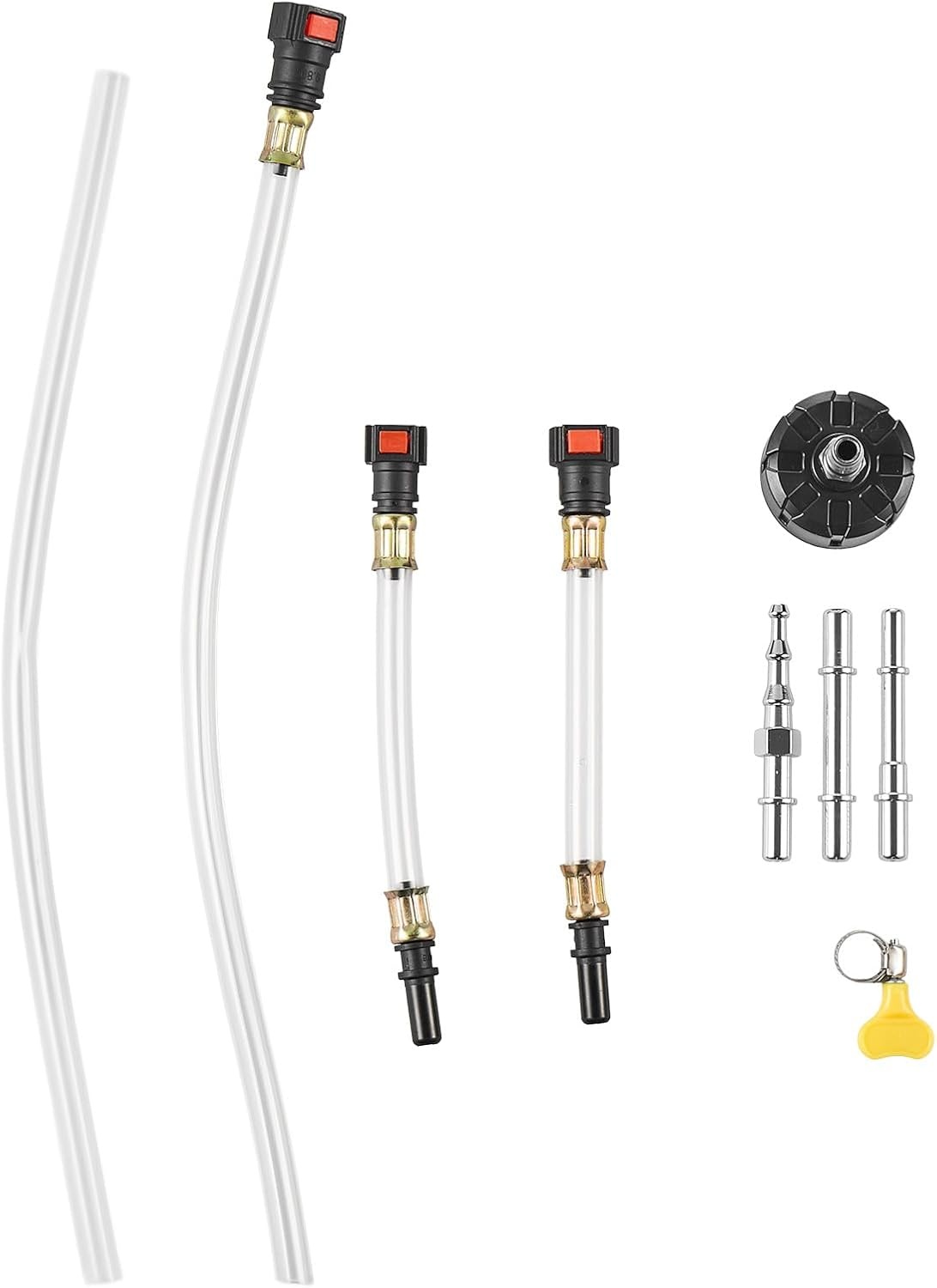 image:imageVEVOR 1500CC Fluid Extractor Manual Automotive Fluid Pump Extractor Oil Syringe with Long Hose and Extension Tubes Easy Oil Change Suction Pump for Lawn Mowers Cars Ships Golf Carts Motorcycles1500CC