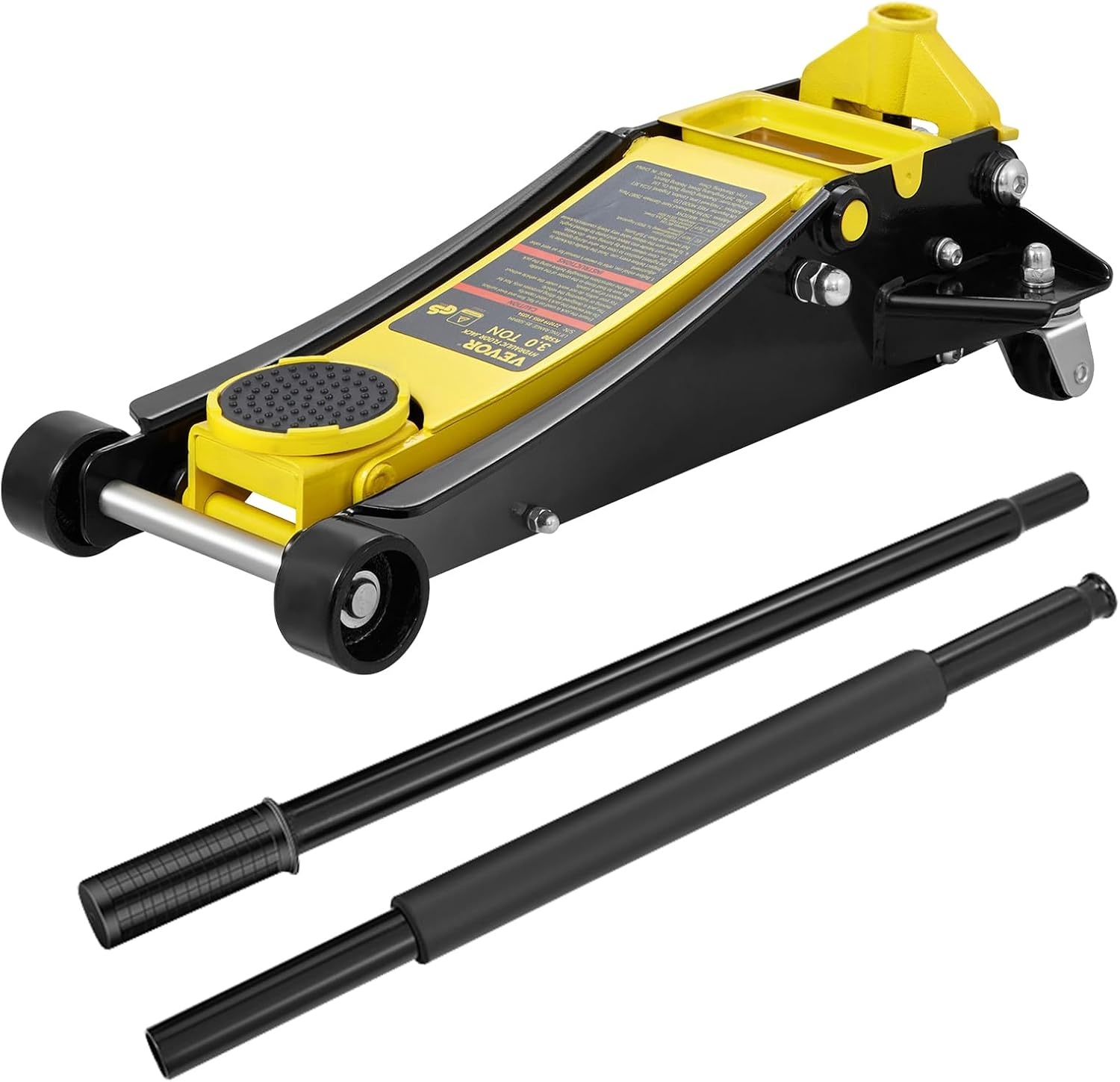 image:imageVEVOR 3 Ton Low Profile Floor Jack HeavyDuty Racing Dual Pistons Quick Lift Pump Lifting Range 3351969Steel