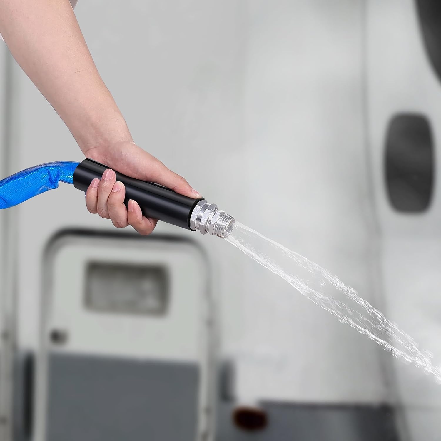 image:imageVEVOR 30ft Heated Water Hose for RV Heated Drinking Water Hose with Corrugated Cover Antifreeze to 45F Automatic Selfregulating 58 ID with 34 GHT Adapter Lead and BPA Free30FT