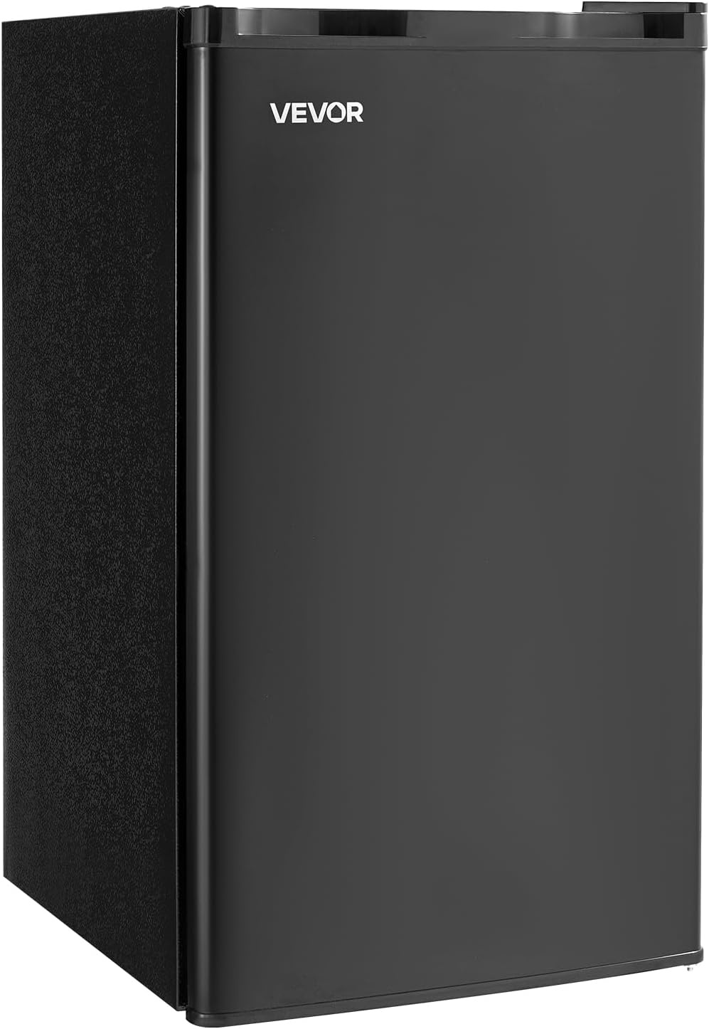 image:imageVEVOR 32 CuFt Mini Fridge with Freezer Single Door Compact Refrigerator with Micron Frozen Zone 7Mode Adjustable Temp Energy Efficient Small Dorm Fridge Reversible Door Low Noise Black