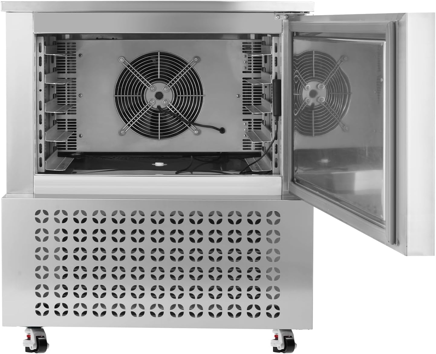 image:imageVEVOR 32L Blast Freezer 4 Trays Commercial Freezers Flashlt3168Fgt Mini Countertop Shock Frozen for Home 360 Fan Cooling Batch Freeze 304 Stainless Steel Blast Chiller for Seafood Ice Cream114L
