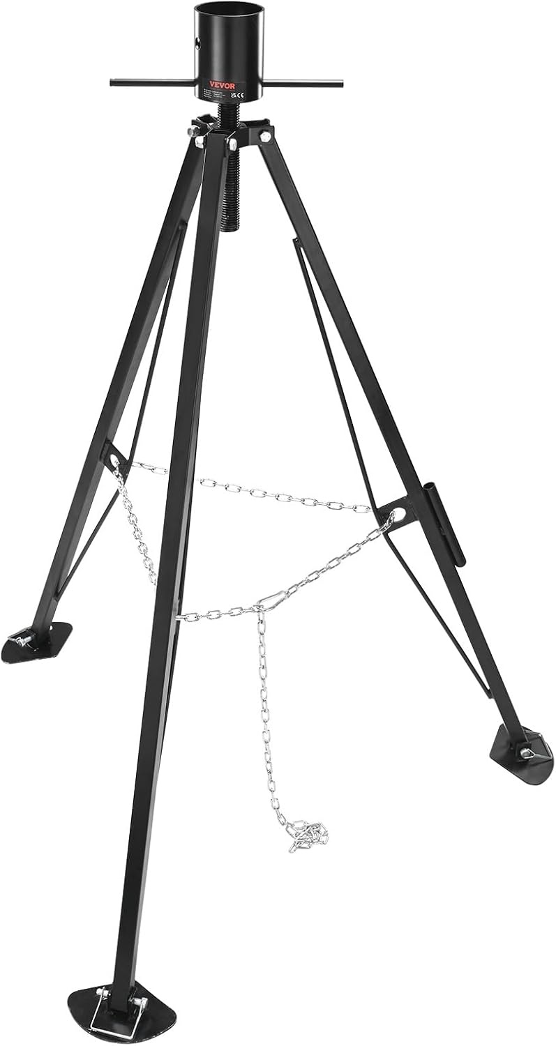 image:imageVEVOR 5th Wheel Tripod Stabilizer Heavy Duty RV Stabilizer with 5000lbs Load Capacity amp 3557 Adjustable Height Folds for Easy Storage and Organization for FifthWheel Trailers RVs and Campers