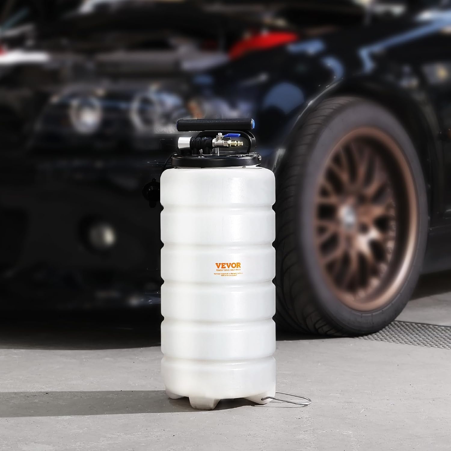 image:imageVEVOR 65L PneumaticManual Oil Extractor Pump Fluid Extractor Pump for Automotive Fluids Vacuum Evacuation Oil Change amp Fluid Change Tool with Dipstick and Suction Hose15L PneumaticManual