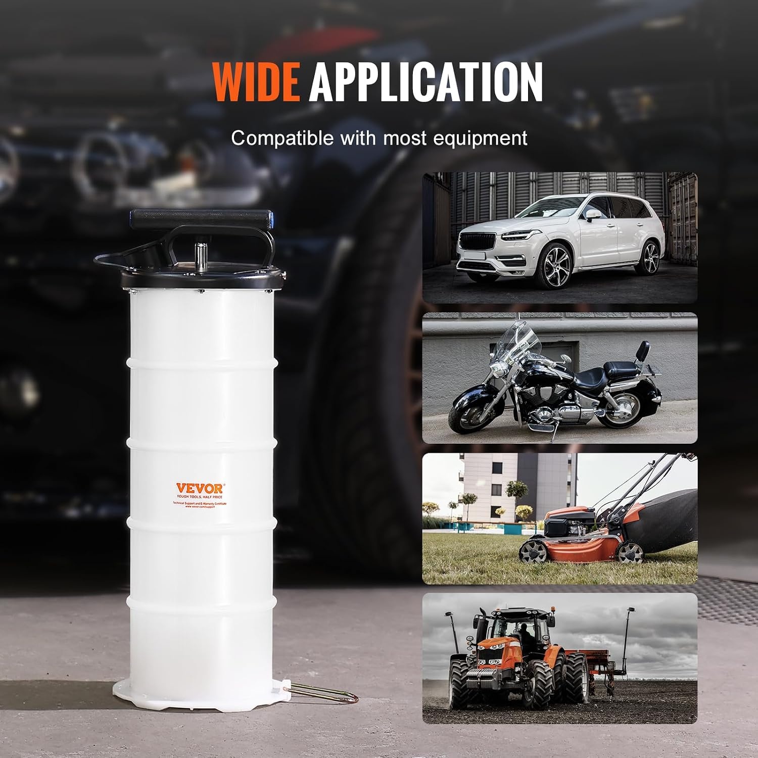 image:imageVEVOR 65L PneumaticManual Oil Extractor Pump Fluid Extractor Pump for Automotive Fluids Vacuum Evacuation Oil Change amp Fluid Change Tool with Dipstick and Suction Hose65L Manual