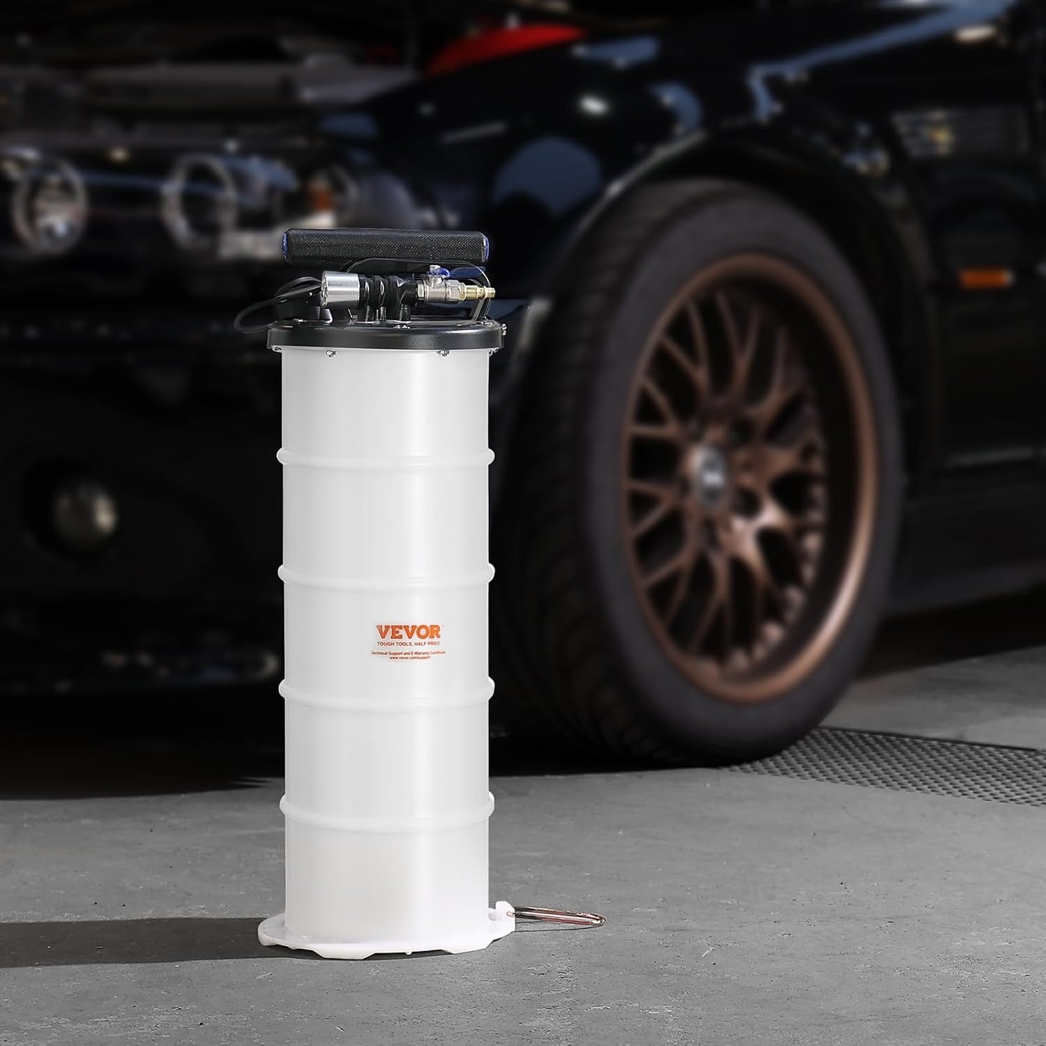 image:imageVEVOR 65L PneumaticManual Oil Extractor Pump Fluid Extractor Pump for Automotive Fluids Vacuum Evacuation Oil Change amp Fluid Change Tool with Dipstick and Suction Hose65L PneumaticManual