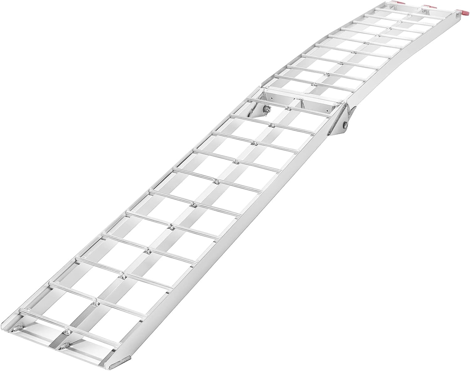 image:imageVEVOR 75ft Aluminum Ramps 1500 lbs Folding Loading Ramps 2 pcs Set for Pickup Trucks Bed Trailers Ramp with Load Straps for Dirt Bike UTV ATV Trucks Lawn Mowers Cargo Trailer 89 L x 12 W750lbs