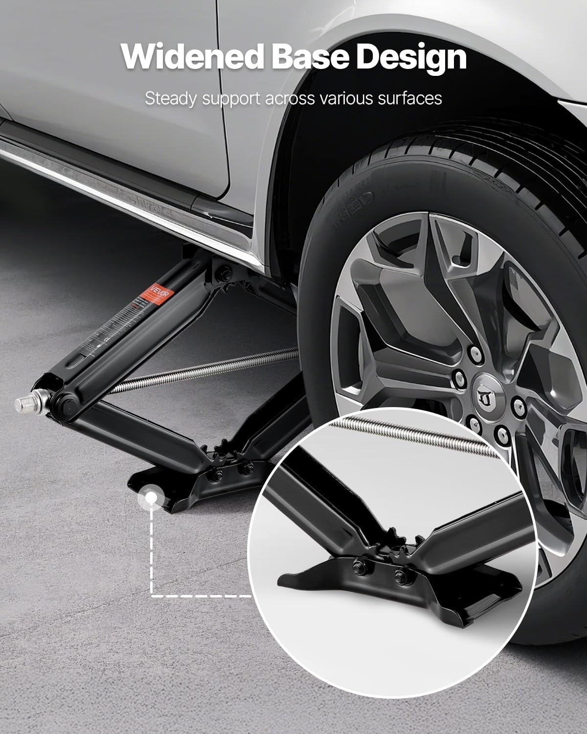image:imageVEVOR 9000 lbs RV Scissor Jacks 4234 in RV Stabilizer Leveling Scissor Jacks Set of 2 Heavy Duty Stabilizer Jack with Crank Handle Socket and Bubble Levels Not Easily Bent or Deformed5000 lbs