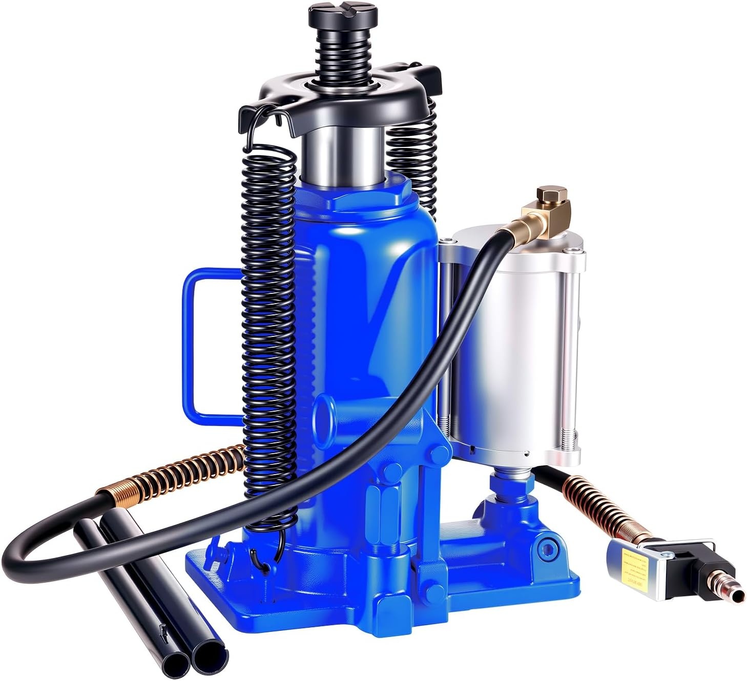 image:imageVEVOR Air Hydraulic Bottle Jack 20 Ton 44092 lbs Capacity 102195 Inch Lifting Range PneumaticManual Heavy Duty Welded Bottle Jack with Pump for Car SUV Pickup Truck RV Auto Repairblue