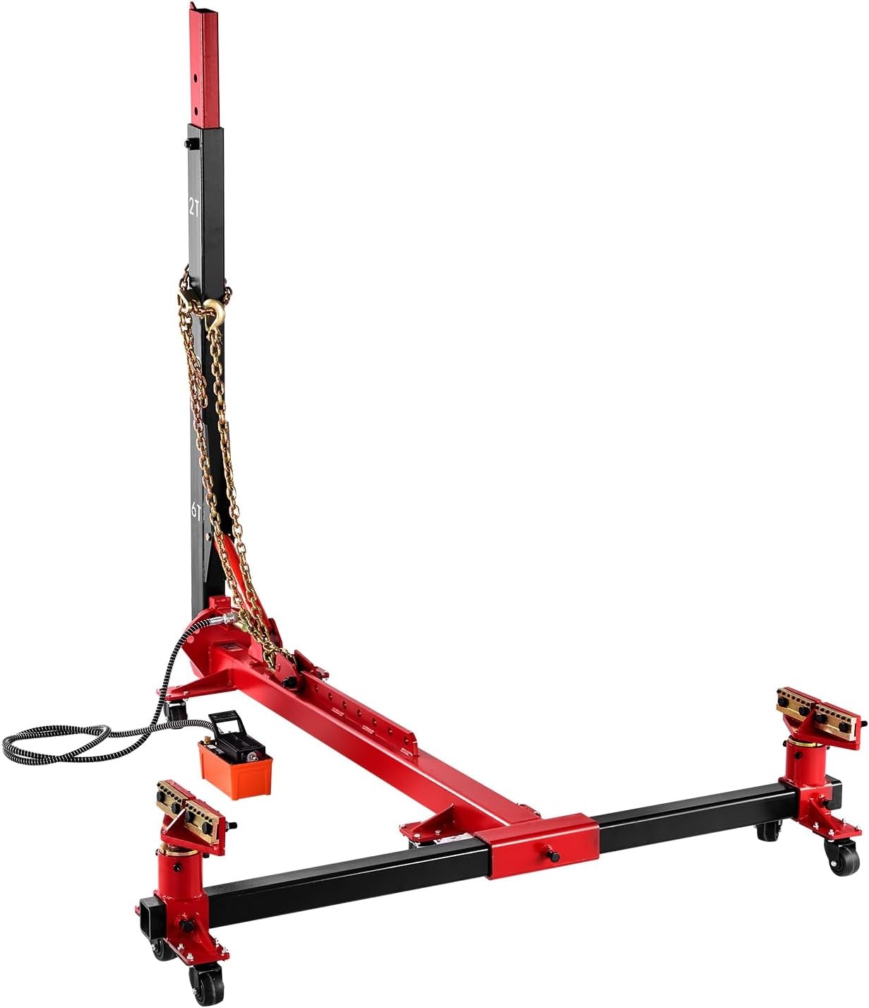 image:imageVEVOR Auto Body Frame Puller Straightener 6T Tension Car Body Repair Equipment with 6000PSI Hydraulic Foot Pump amp Swivel Post Includes 16 Straightening Tools for Auto Repair Shop Sedan SUV Pickup984 x 748 x 886 in