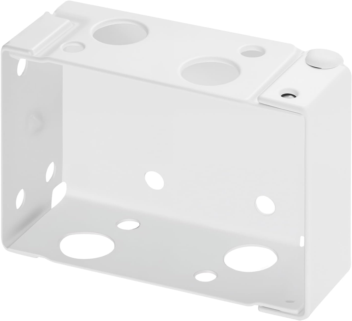 image:imageVEVOR Box Mounting Brackets 2 Pcs Box Blind Bracket for Window Blinds Fit for 15 x 225 inch Headrails with SelfTapping Screws and Expansion Tubes Sturdy Iron for Blinds Installation White