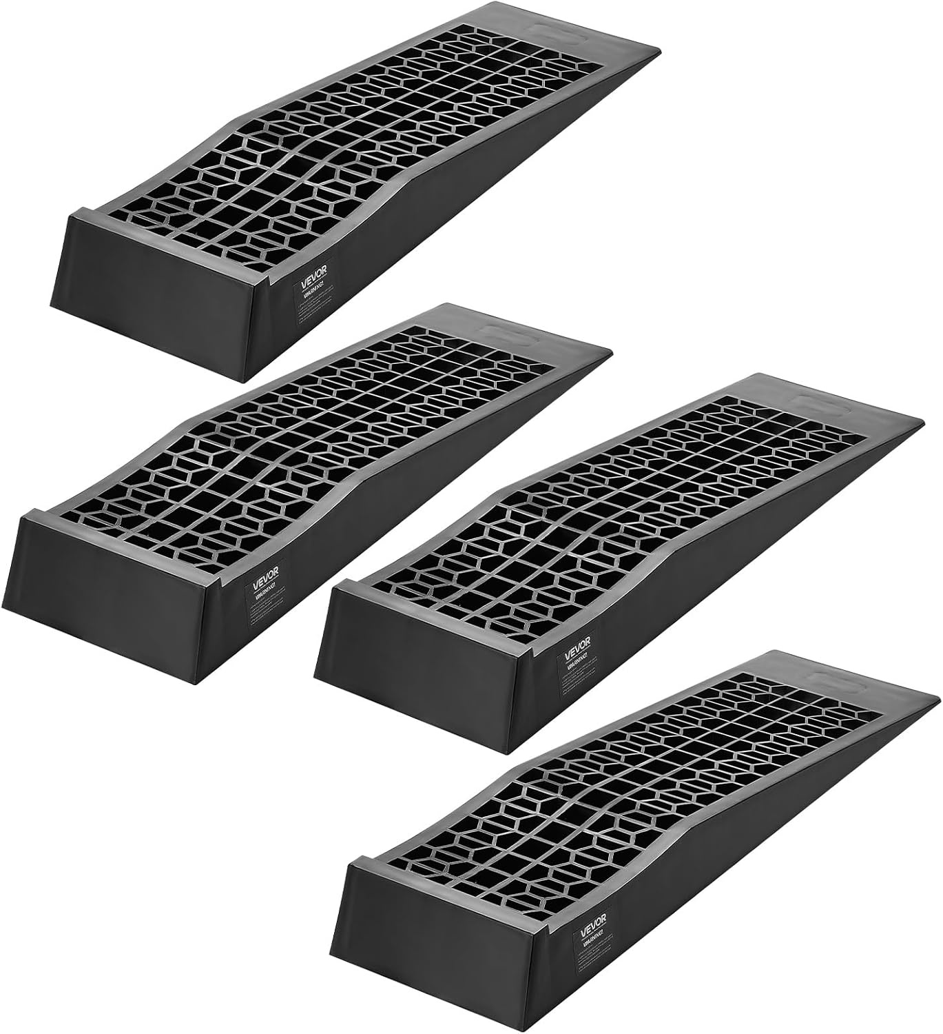 image:imageVEVOR Car Ramps 2 PCS 13000 lbs GVW Capacity 63 in Lift Height Portable High Profile Car Service Ramps for Home Garage Maintenance and Oil Changes Heavy Duty for Truck SUV Vehicle Repair Black26275inch