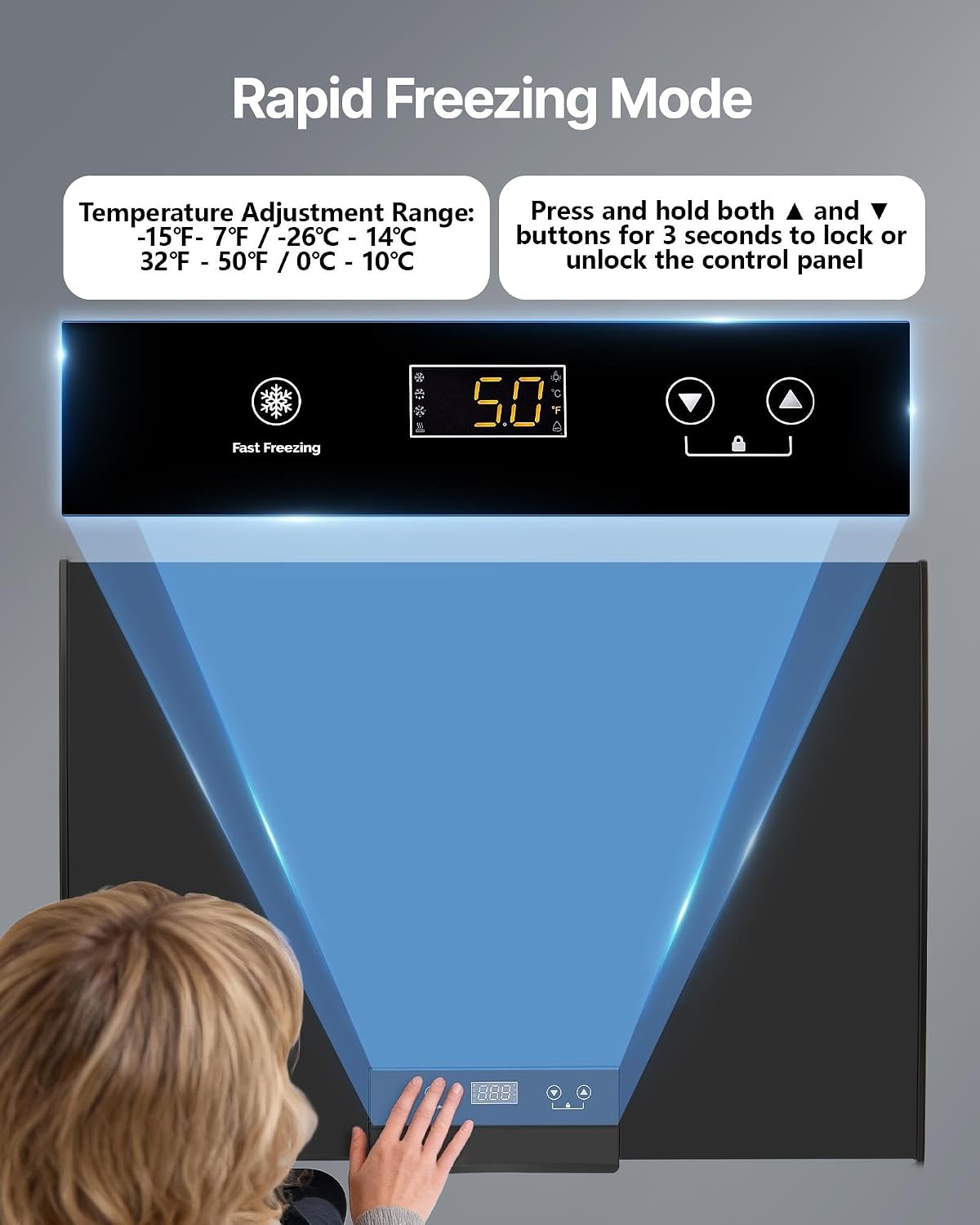 image:imageVEVOR Chest Freezer 67 Cuft Compact Deep Freezer Free Standing Top Open Door Chest Freezers with 2 Removable Baskets amp Adjustable Thermostat Energy Saving Low Noise amp Garage Ready BlackBlack