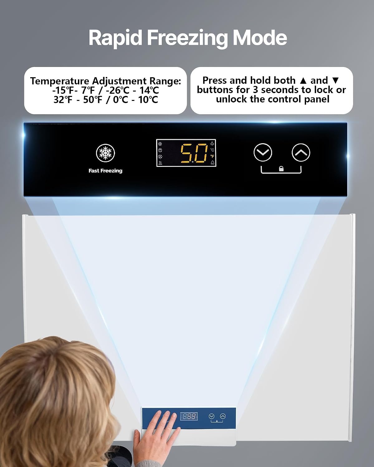 image:imageVEVOR Chest Freezer 67 Cuft Compact Deep Freezer Free Standing Top Open Door Chest Freezers with 2 Removable Baskets amp Adjustable Thermostat Energy Saving Low Noise amp Garage Ready BlackWhite