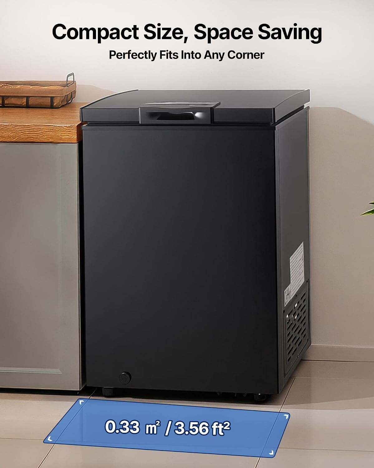 image:imageVEVOR Chest Freezer 67 Cuft Compact Deep Freezer Free Standing Top Open Door Chest Freezers with 2 Removable Baskets amp Adjustable Thermostat Energy Saving Low Noise amp Garage Ready BlackBlack