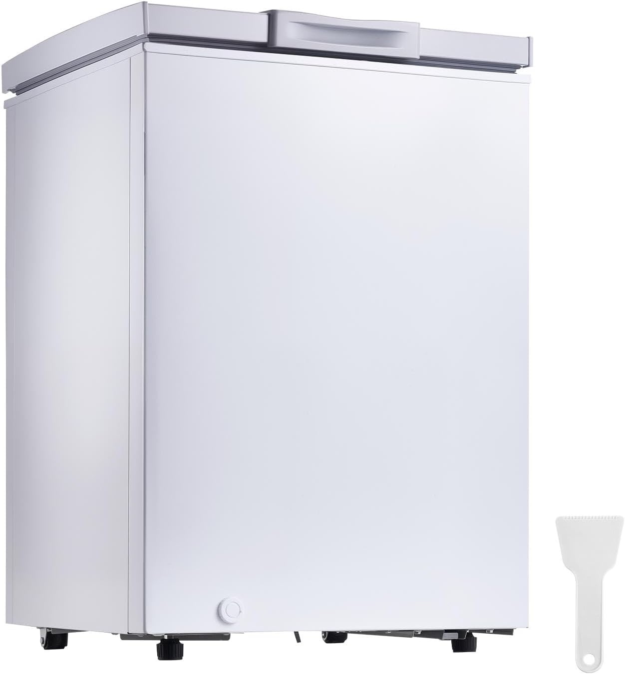 image:imageVEVOR Chest Freezer 67 Cuft Compact Deep Freezer Free Standing Top Open Door Chest Freezers with 2 Removable Baskets amp Adjustable Thermostat Energy Saving Low Noise amp Garage Ready BlackWhite
