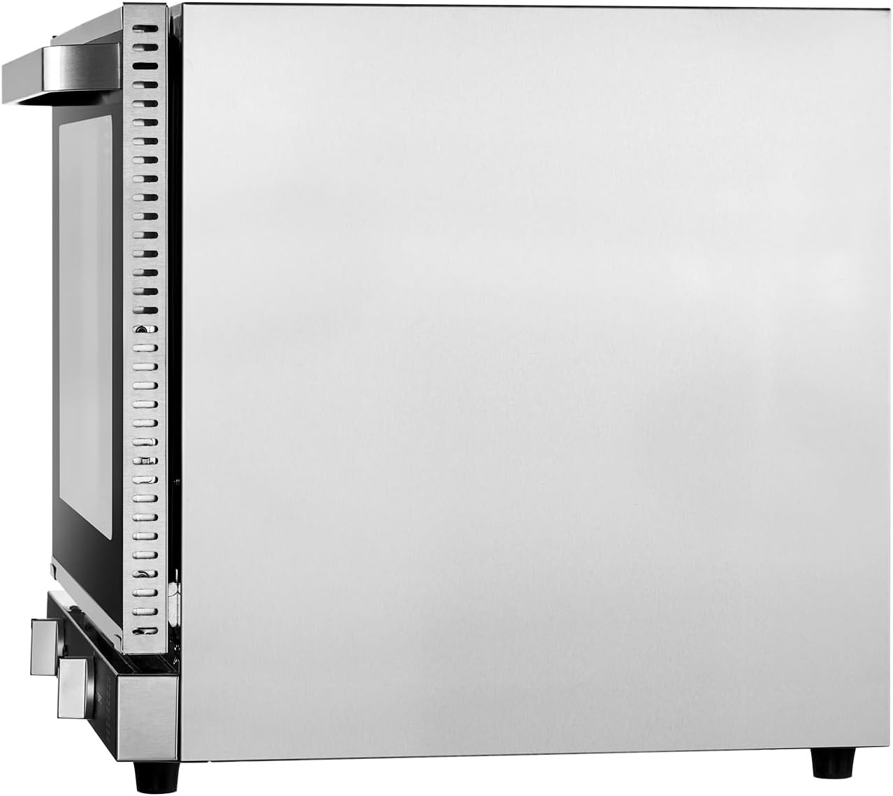 image:imageVEVOR Commercial Convection Oven 21L19Qt QuarterSize Conventional Oven Countertop 1440W 3Tier Toaster wFront Glass Door Electric Baking Oven wTrays Wire Racks Clip Gloves 120V4Tier 66L 2800W