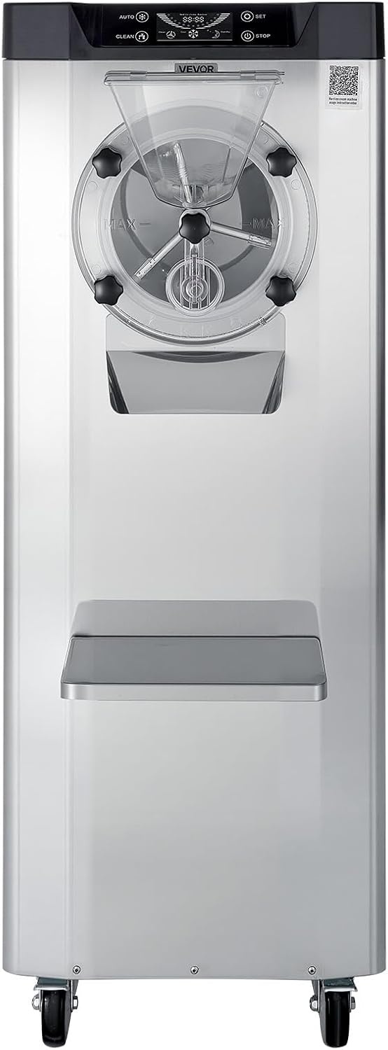 image:imageVEVOR Commercial Ice Cream Machine 1400W 2053 Gph Hard Serve Ice Cream Maker with LED Display Screen Auto ShutOff Timer One Flavors Perfect for Restaurants Snack bar Supermarkets1057 Qt 2400W