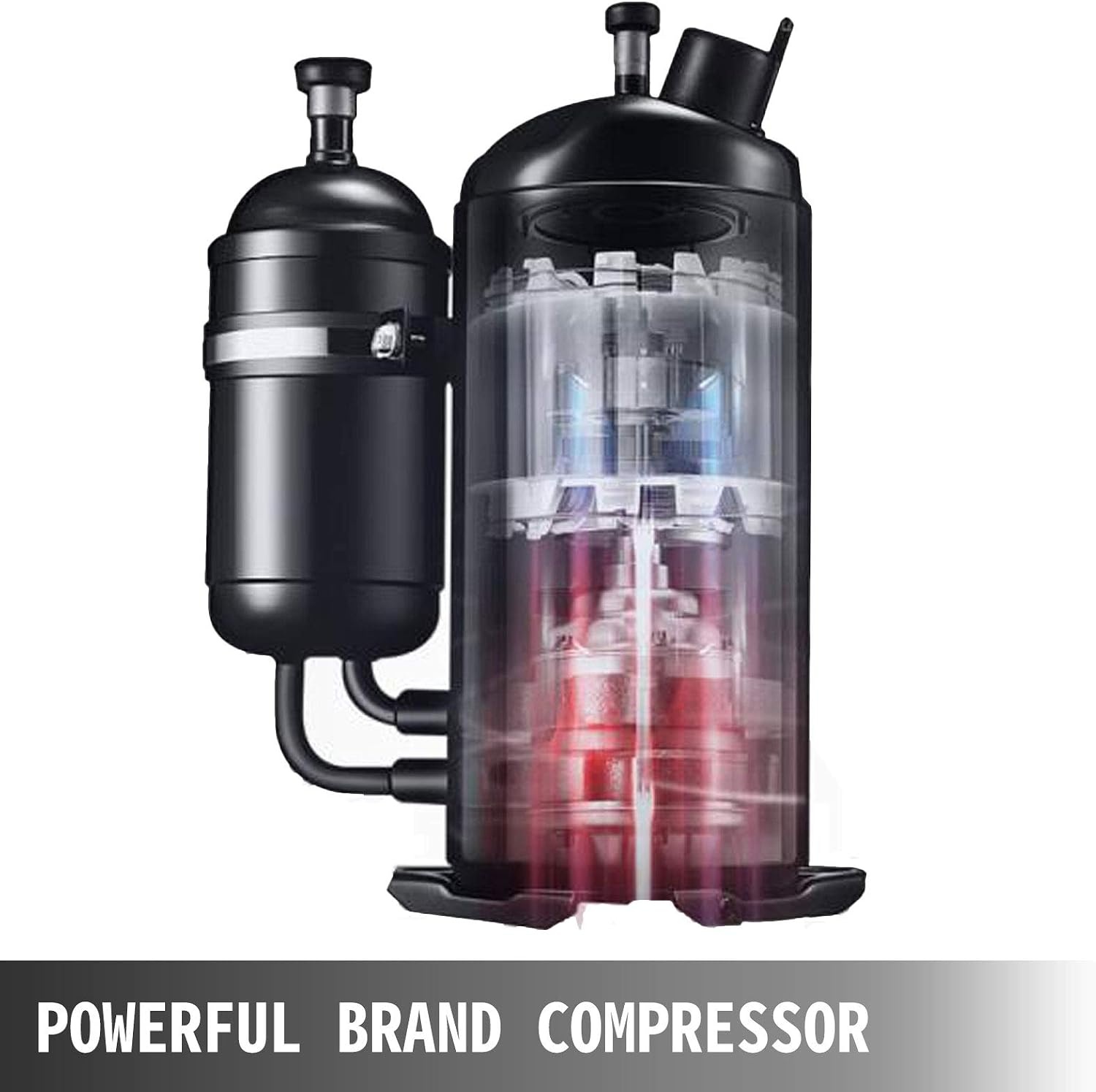 image:imageVEVOR Commercial Ice Roll Maker 1800W Fried Yogurt Cream Machine Fried Ice Cream Roll Machine with 197Inch Round Pan 2 Defrost Methods Button amp Pedal Perfect for Bars Cafes Dessert Shops