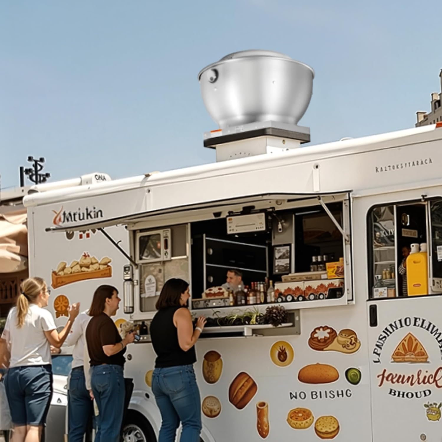 image:imageVEVOR Commercial Kitchen Exhaust Fan 1616 CFM Restaurant Canopy Hood Exhaust Fan 05HP 375W Direct Drive Food Truck Hood Vent High Speed amp Low Noise for Warehouse Agriculture075HP 560W
