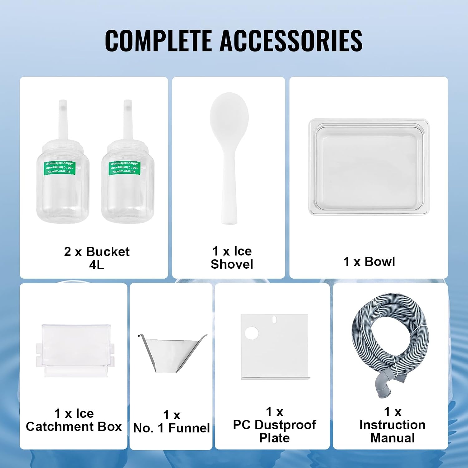 image:imageVEVOR Commercial Snowflake Ice Machine 375LBS24H Snowflake Ice Maker Stainless Steel Ice Shaver Machine Electric Snow Cone Maker Air Cooling System for Rapid Heat Dissipation for Bakery CafeAir Cooling