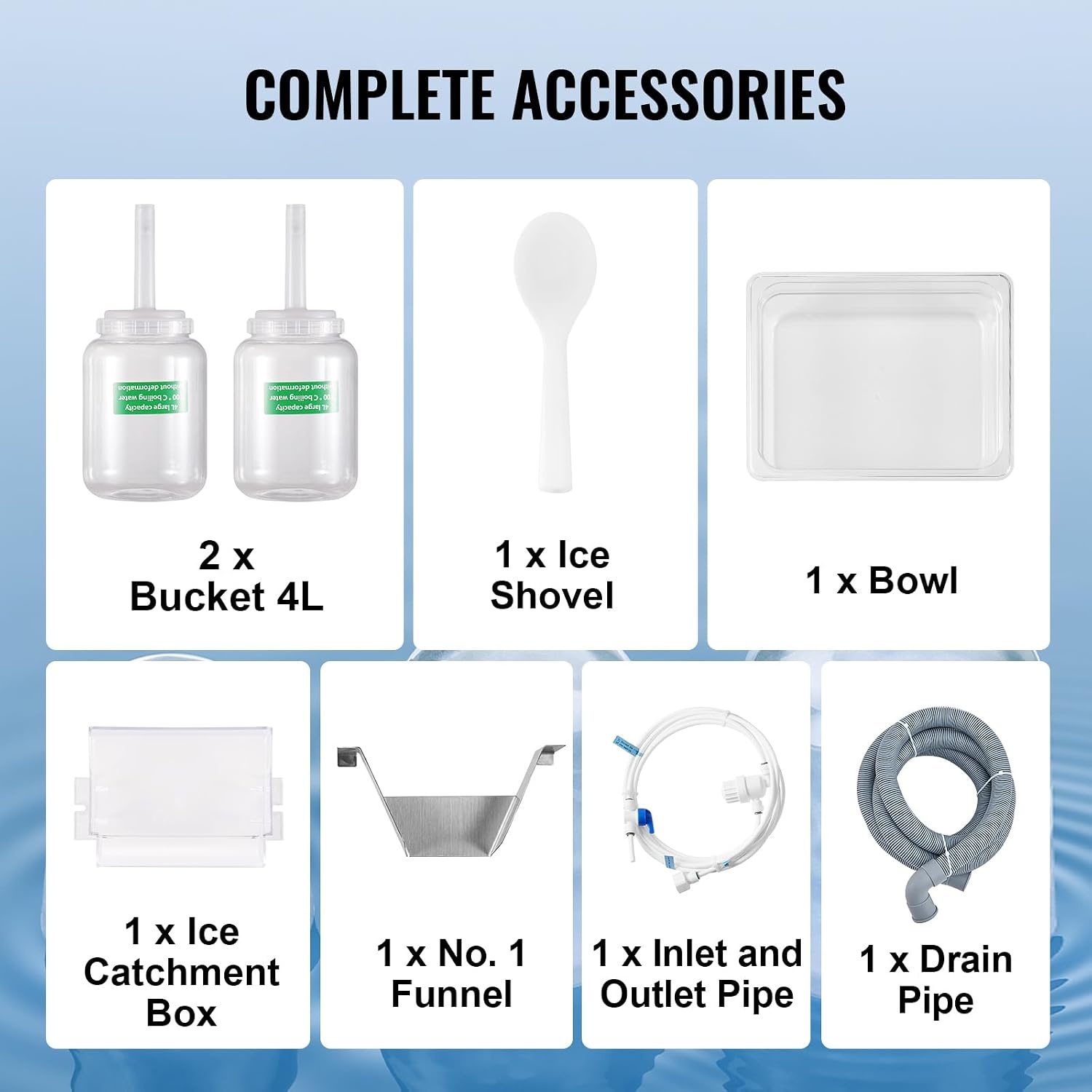 image:imageVEVOR Commercial Snowflake Ice Machine 375LBS24H Snowflake Ice Maker Stainless Steel Ice Shaver Machine Electric Snow Cone Maker Air Cooling System for Rapid Heat Dissipation for Bakery CafeLiquid Cooling