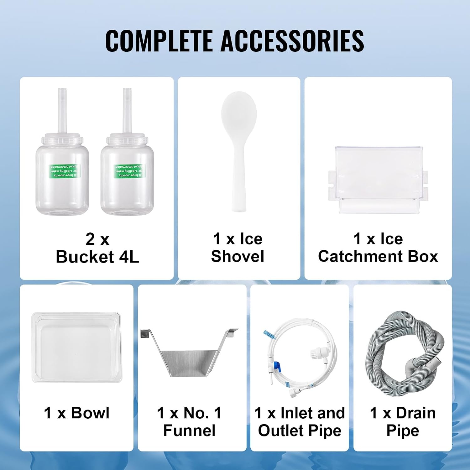 image:imageVEVOR Commercial Snowflake Ice Machine 375LBS24H Snowflake Ice Maker Stainless Steel Ice Shaver Machine Electric Snow Cone Maker Air Cooling System for Rapid Heat Dissipation for Bakery CafeLiquid Cooling