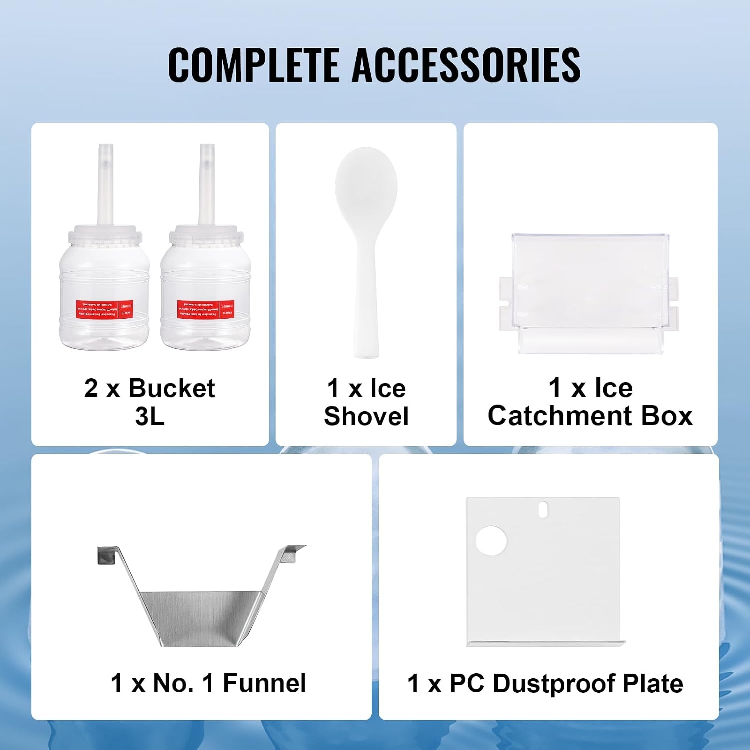 image:imageVEVOR Commercial Snowflake Ice Machine 375LBS24H Snowflake Ice Maker Stainless Steel Ice Shaver Machine Electric Snow Cone Maker Air Cooling System for Rapid Heat Dissipation for Bakery CafeAir Cooling
