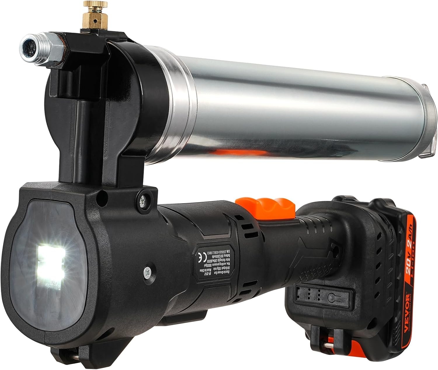 image:imageVEVOR Cordless Grease Gun 20Volt 10000 PSI 39 Long Hose Electric Grease Gun Kit Professional High Pressure Battery Powered Grease Gun with Carrying Case Battery and Charger Included Black1 Battery