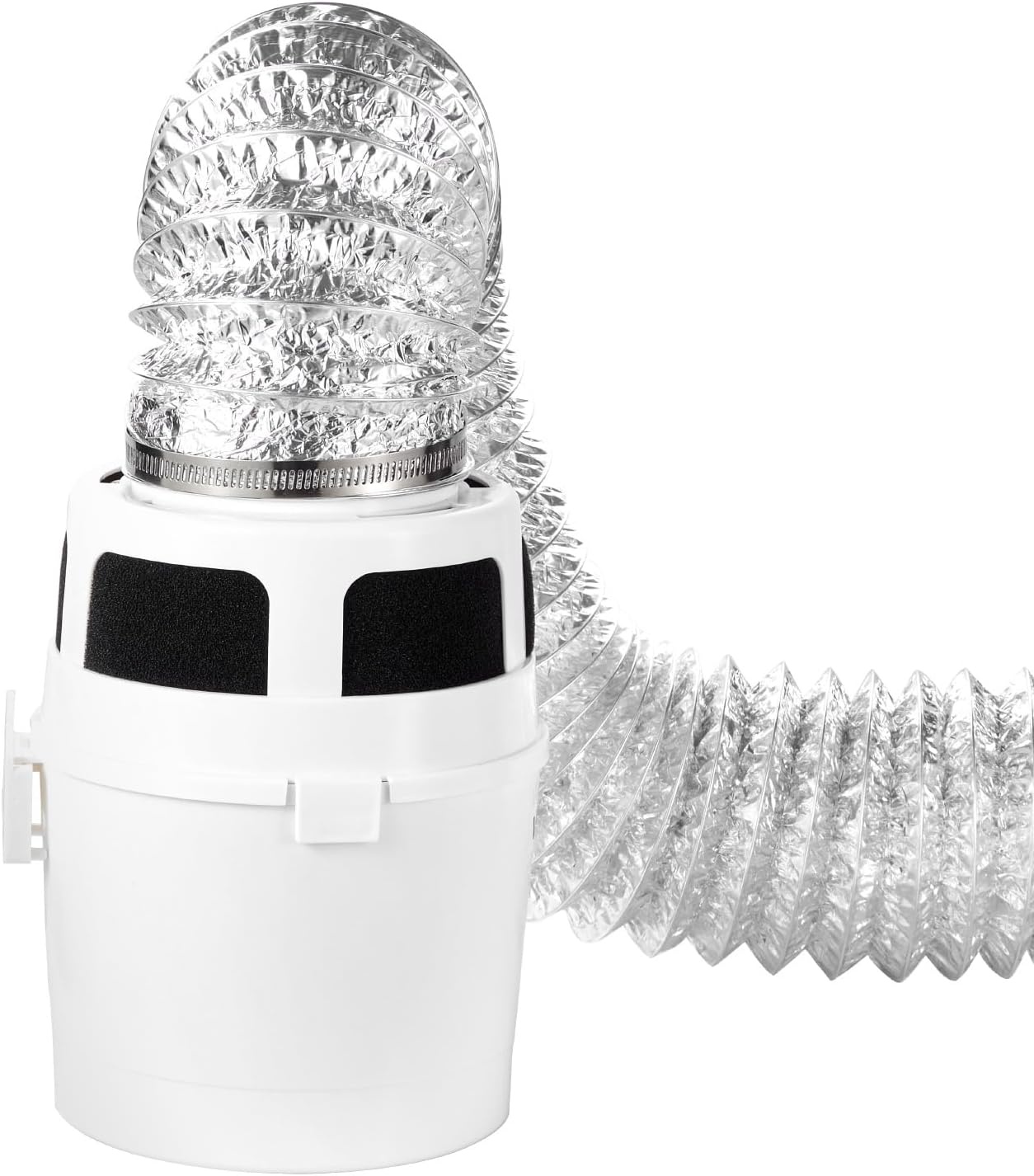 image:imageVEVOR Dryer Vent Window Kit Fits 4Inch Exhaust Hoses Adjustable Length for Adapts Sliding Windows of Different Heights Sturdy PVC and PP Materials Dual Protections amp Multilayer Sealing DesignStyle2 with water system