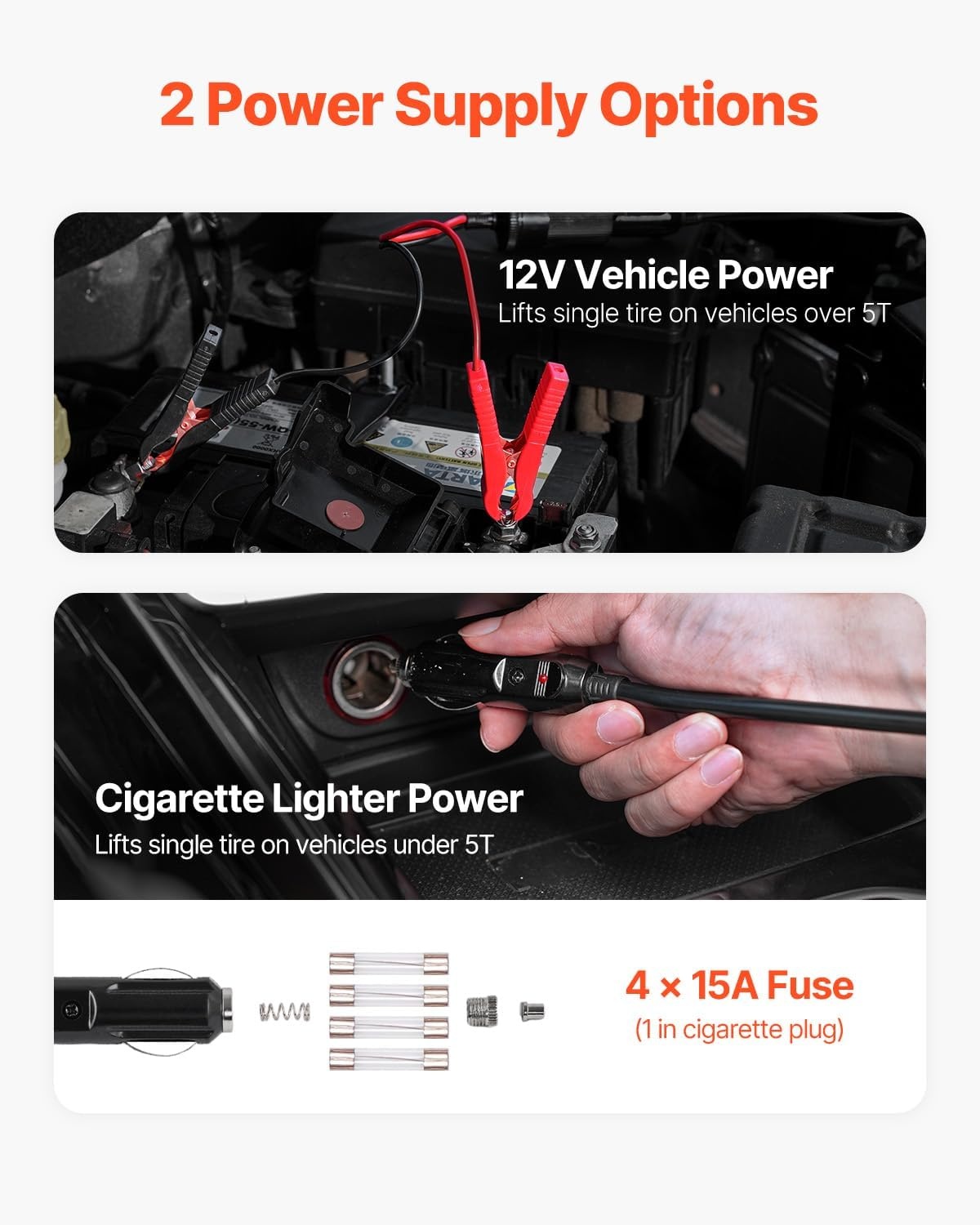 image:imageVEVOR Electric Car Jack Cordless Remote Control 5 Tons 11000 lbs Electric Hydraulic Jack Kit 18V Battery with Electric Impact Wrench Tire Change Replacement with LED Light Portable Car Jack5T Appearance Update