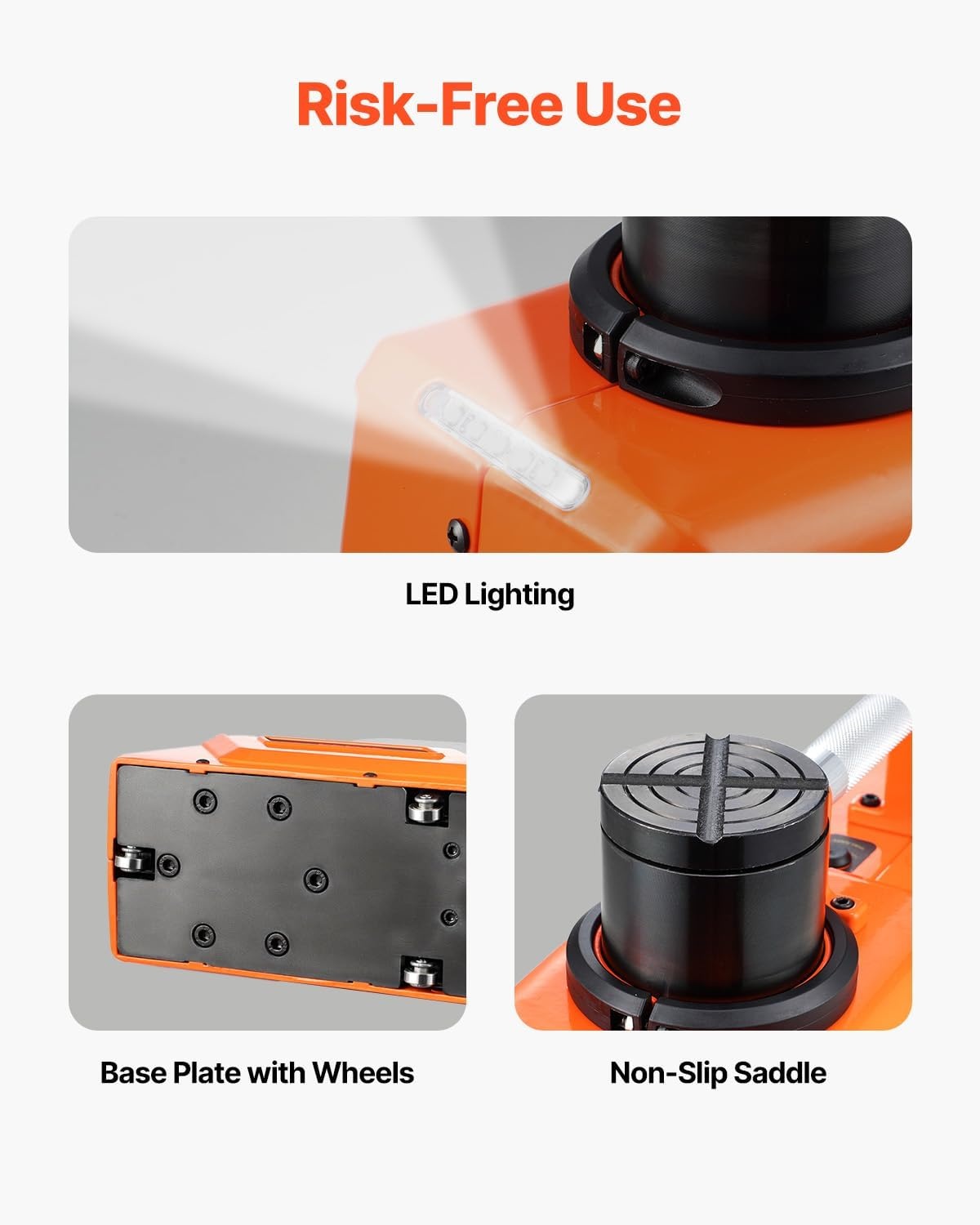 image:imageVEVOR Electric Car Jack Cordless Remote Control 5 Tons 11000 lbs Electric Hydraulic Jack Kit 18V Battery with Electric Impact Wrench Tire Change Replacement with LED Light Portable Car Jack15T
