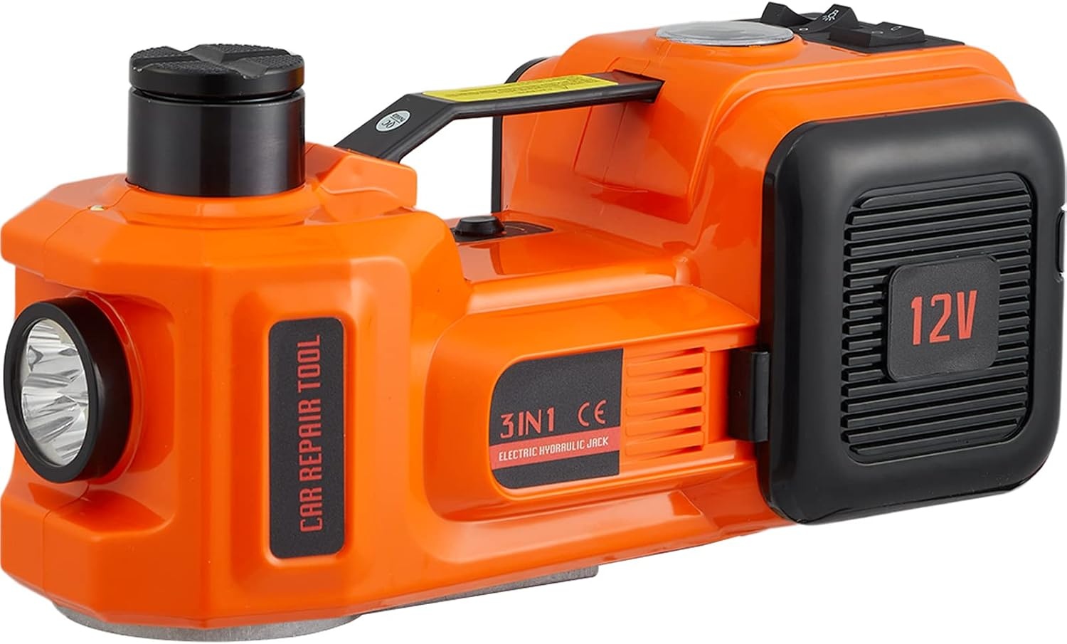 image:imageVEVOR Electric Car Jack Cordless Remote Control 5 Tons 11000 lbs Electric Hydraulic Jack Kit 18V Battery with Electric Impact Wrench Tire Change Replacement with LED Light Portable Car Jack5T with Wrench