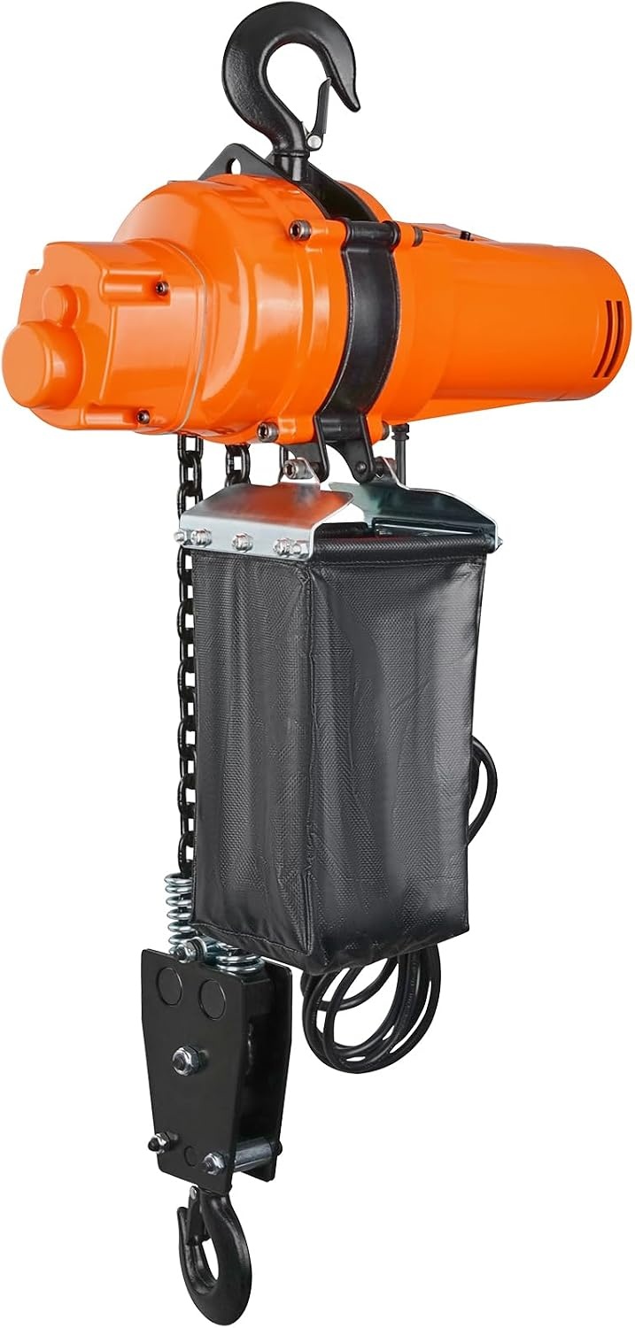 image:imageVEVOR Electric Chain Hoist 2200 lbs Load Capacity 10 ft Lifting Height 120V Single Phase Overhead Crane with Chain 10 ft Wired Remote Control for Garage Shop Hotel and Home2200 lbs 10 ft 2Chain