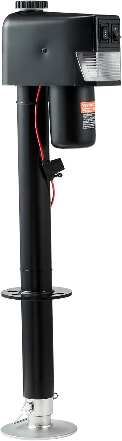 image:imageVEVOR Electric Tongue Jack 3500lbs Capacity 9843385 Electric Trailer Jack with Waterproof Cover for RV Horse Utility Trailers3500 lbs