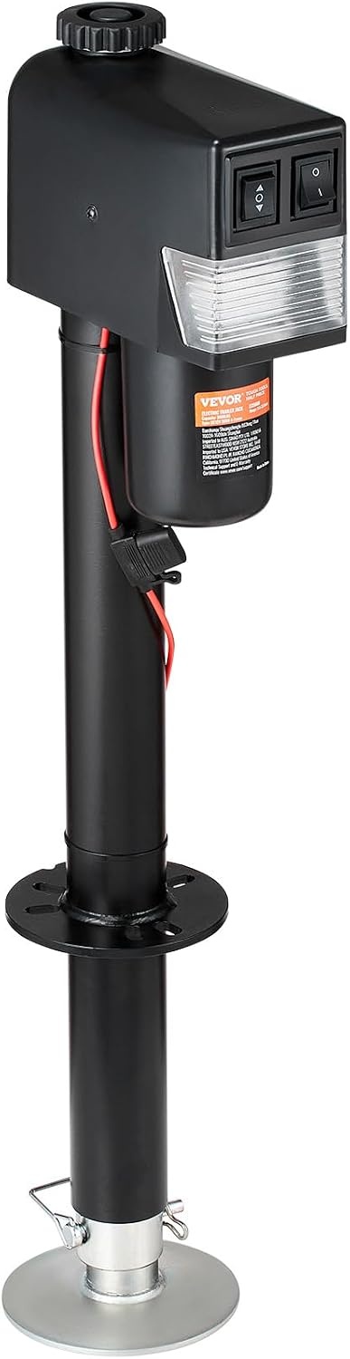 image:imageVEVOR Electric Tongue Jack 3500lbs Capacity 9843385 Electric Trailer Jack with Waterproof Cover for RV Horse Utility Trailers3500 lbs