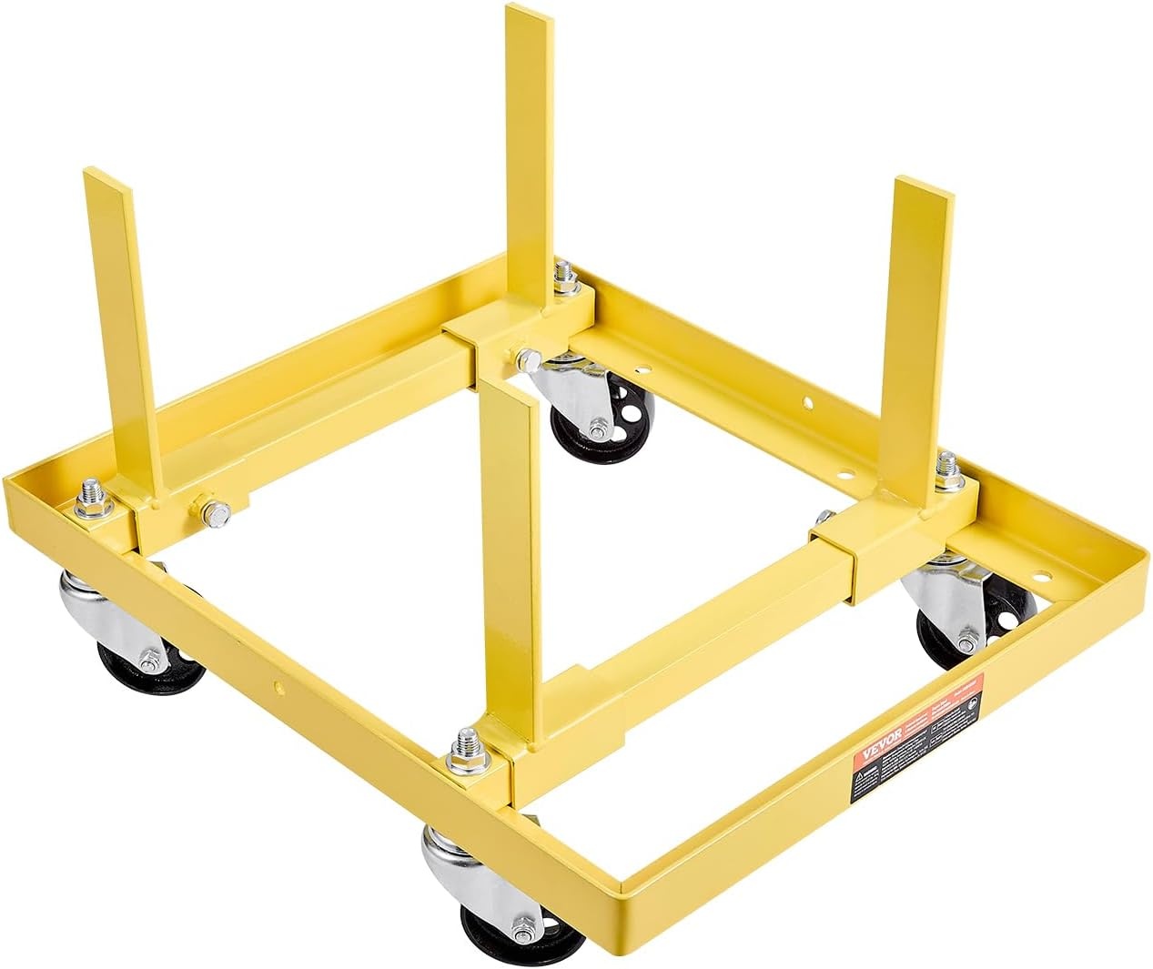 image:imageVEVOR Engine Stand 750 LBS Load Capacity Engine Motor Stand HeavyDuty Steel Motor Holder with 4 Swivel Casters and 4 Hook Positions Suitable for BBChevy and GEN1 SBChevy EnginesYellow