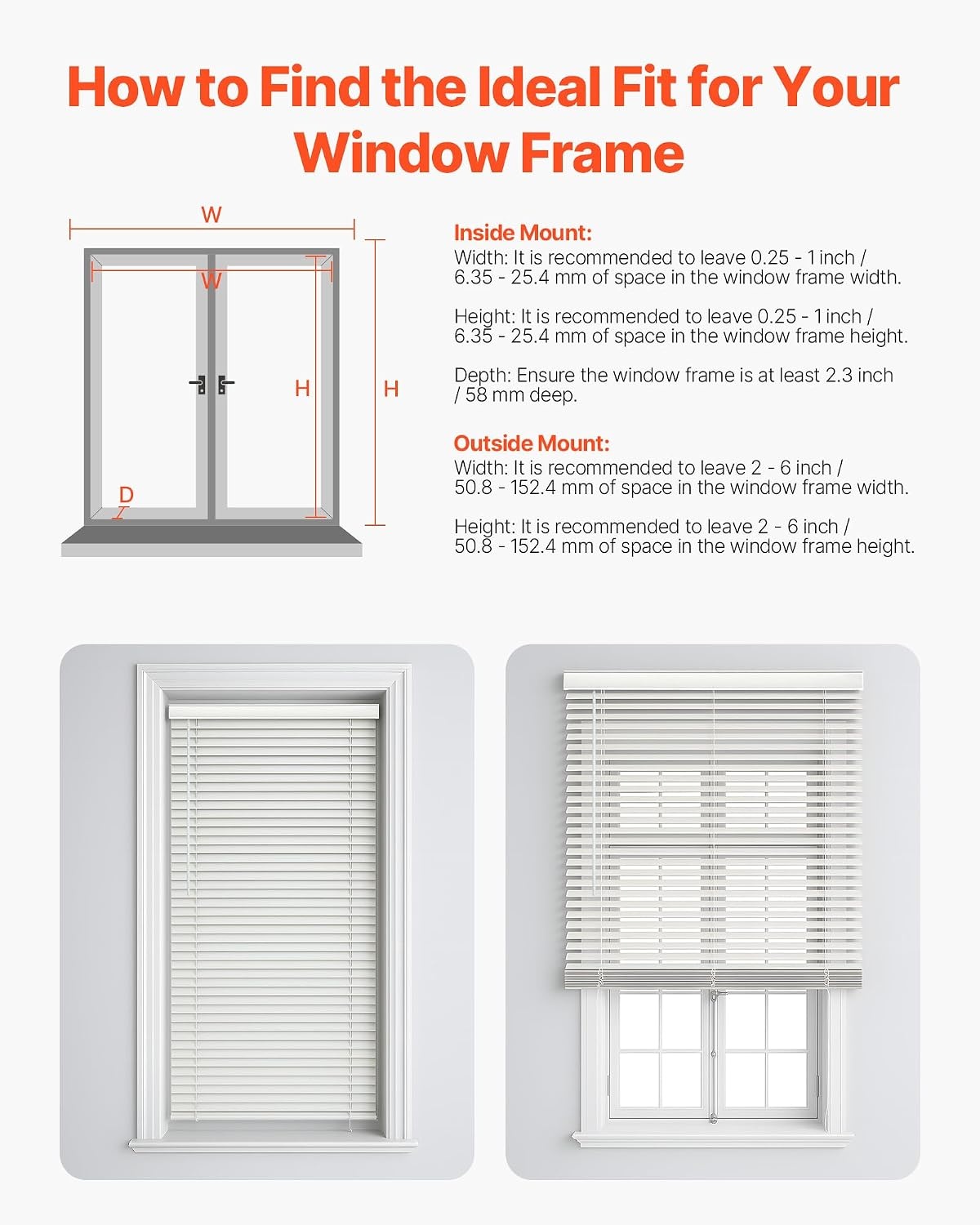 image:imageVEVOR Faux Wood Blinds 2 Slat 345 W x 60 H Cordless Window Blinds and Shades with Decorative Board Easy to Clean and Simple Light Adjustment for Room Darkening Home Interior Windows White