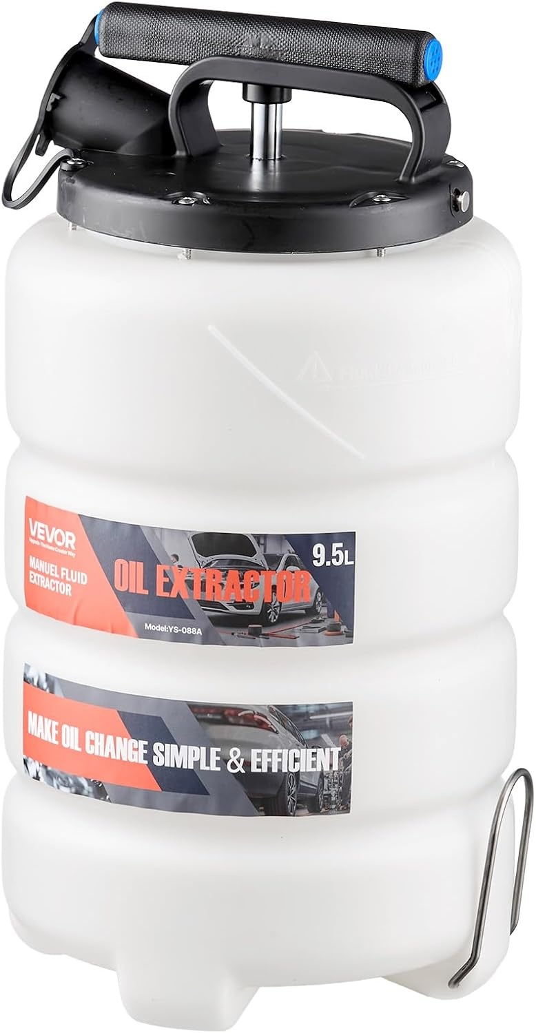image:imageVEVOR Fluid Extractor 95 L Capacity Manual Vacuum Oil Extractor Pump with 59 in Long Horse amp Three 47 in Extension Tubes Oil Change Pump with HDPE Tank for Cars Lawn Mowers Boats Motorcycles