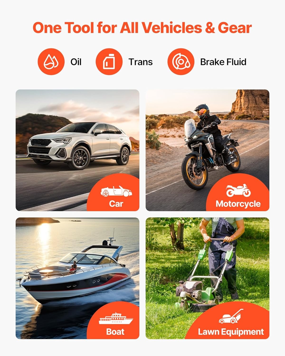 image:imageVEVOR Fluid Extractor 95 L Capacity Manual Vacuum Oil Extractor Pump with 59 in Long Horse amp Three 47 in Extension Tubes Oil Change Pump with HDPE Tank for Cars Lawn Mowers Boats Motorcycles