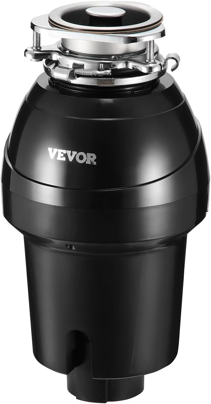 image:imageVEVOR Food Waste Garbage Disposal 34HP 1500RPM AC Motor Continuous Feed Kitchen Sink Garbage Disposer 3Bolt Mount Food Waste Grinding System with Splash Guard amp Power Cord for Kitchens125HP 3360RPM