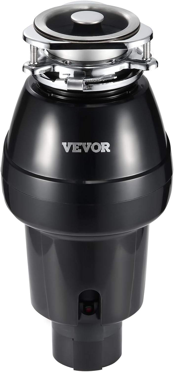 image:imageVEVOR Food Waste Garbage Disposal 34HP 1500RPM AC Motor Continuous Feed Kitchen Sink Garbage Disposer 3Bolt Mount Food Waste Grinding System with Splash Guard amp Power Cord for Kitchens34 HP 3260RPM