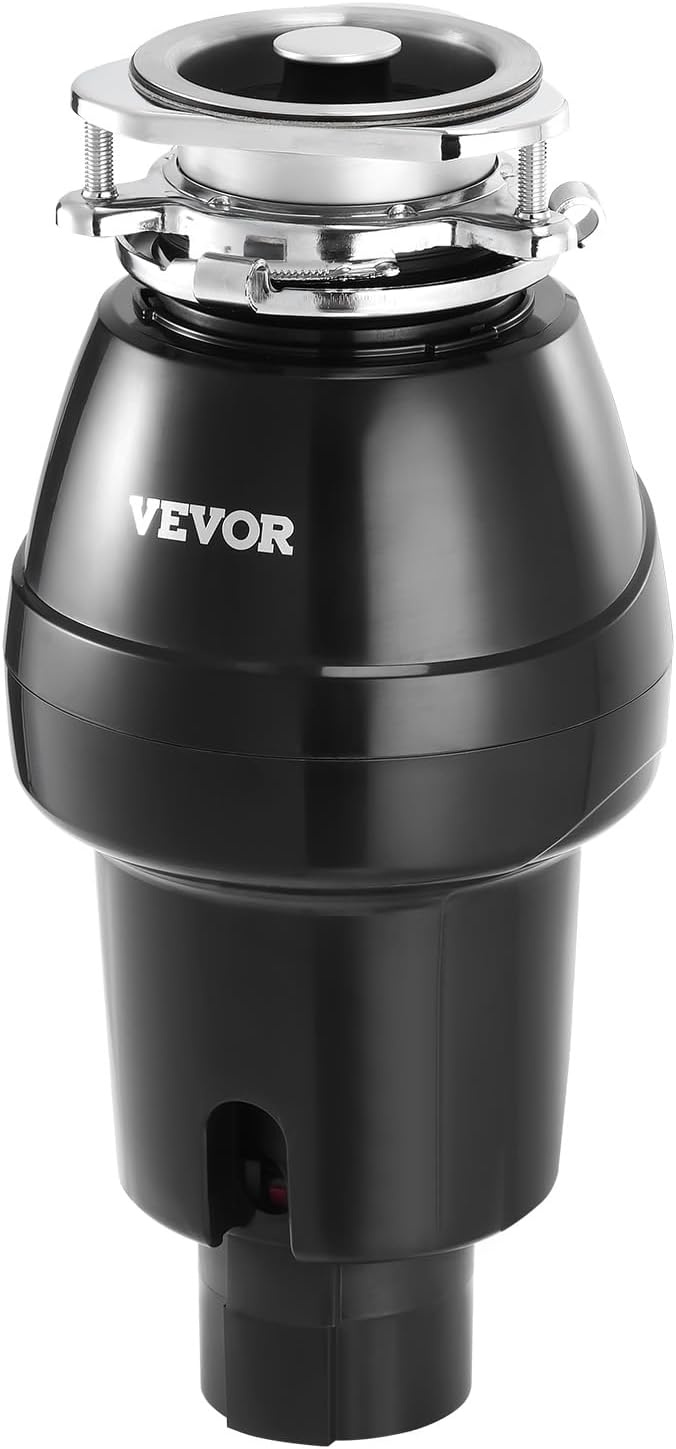 image:imageVEVOR Food Waste Garbage Disposal 34HP 1500RPM AC Motor Continuous Feed Kitchen Sink Garbage Disposer 3Bolt Mount Food Waste Grinding System with Splash Guard amp Power Cord for Kitchens34 HP 3260RPM