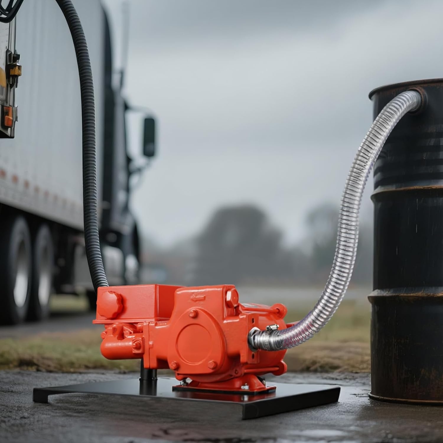 image:imageVEVOR Fuel Transfer Pump 110V 15 GPM 57 Lmin AC Electric Oil Transfer Pump 8 ft24 m Max Suction Lift 37 ft1128 m Max Lift Overheat Protection for Gasoline Diesel Kerosene Biodiesel Ethanol110V 20GPM with Meter