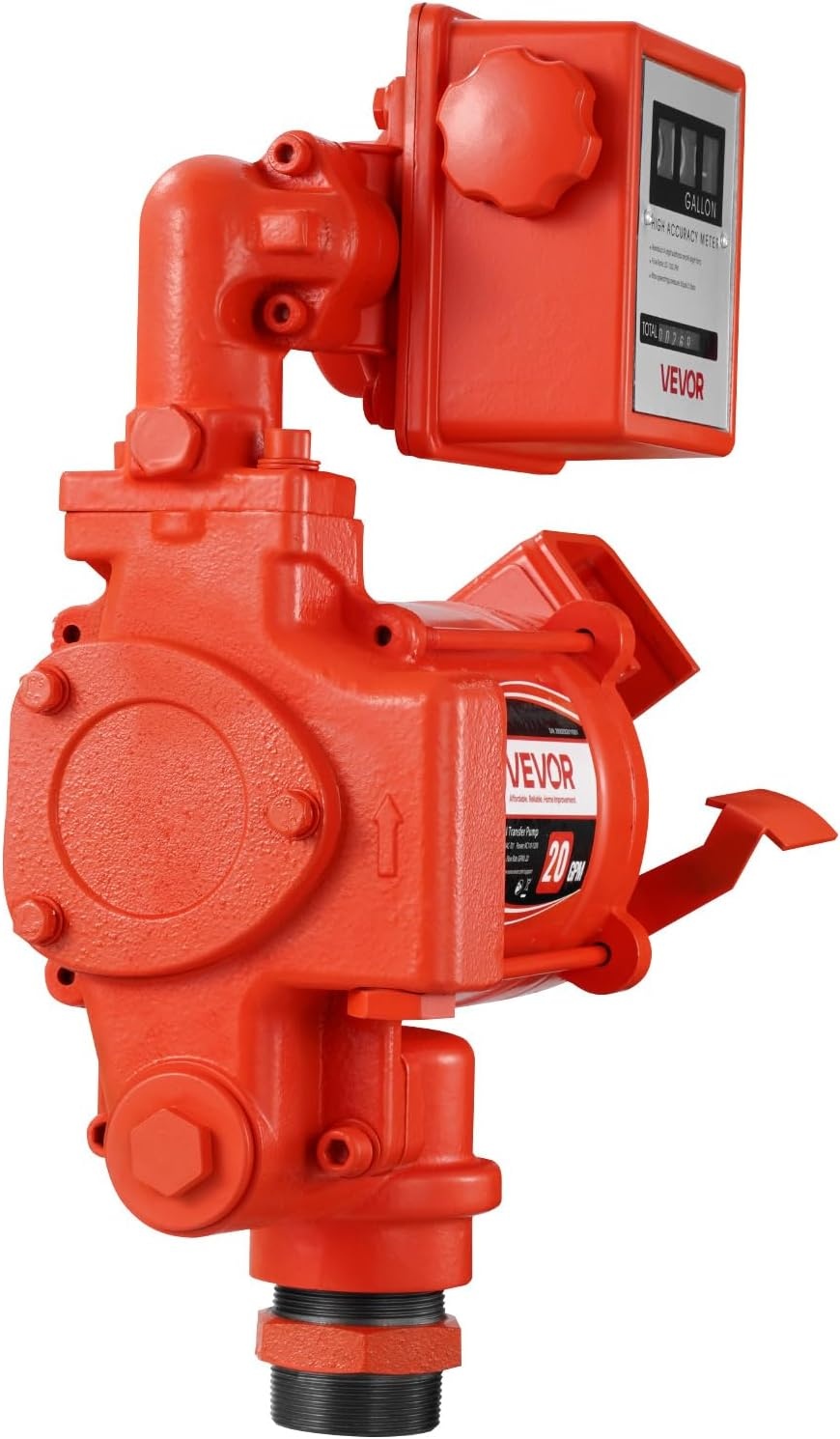 image:imageVEVOR Fuel Transfer Pump 110V 15 GPM 57 Lmin AC Electric Oil Transfer Pump 8 ft24 m Max Suction Lift 37 ft1128 m Max Lift Overheat Protection for Gasoline Diesel Kerosene Biodiesel Ethanol110V 20GPM with Meter