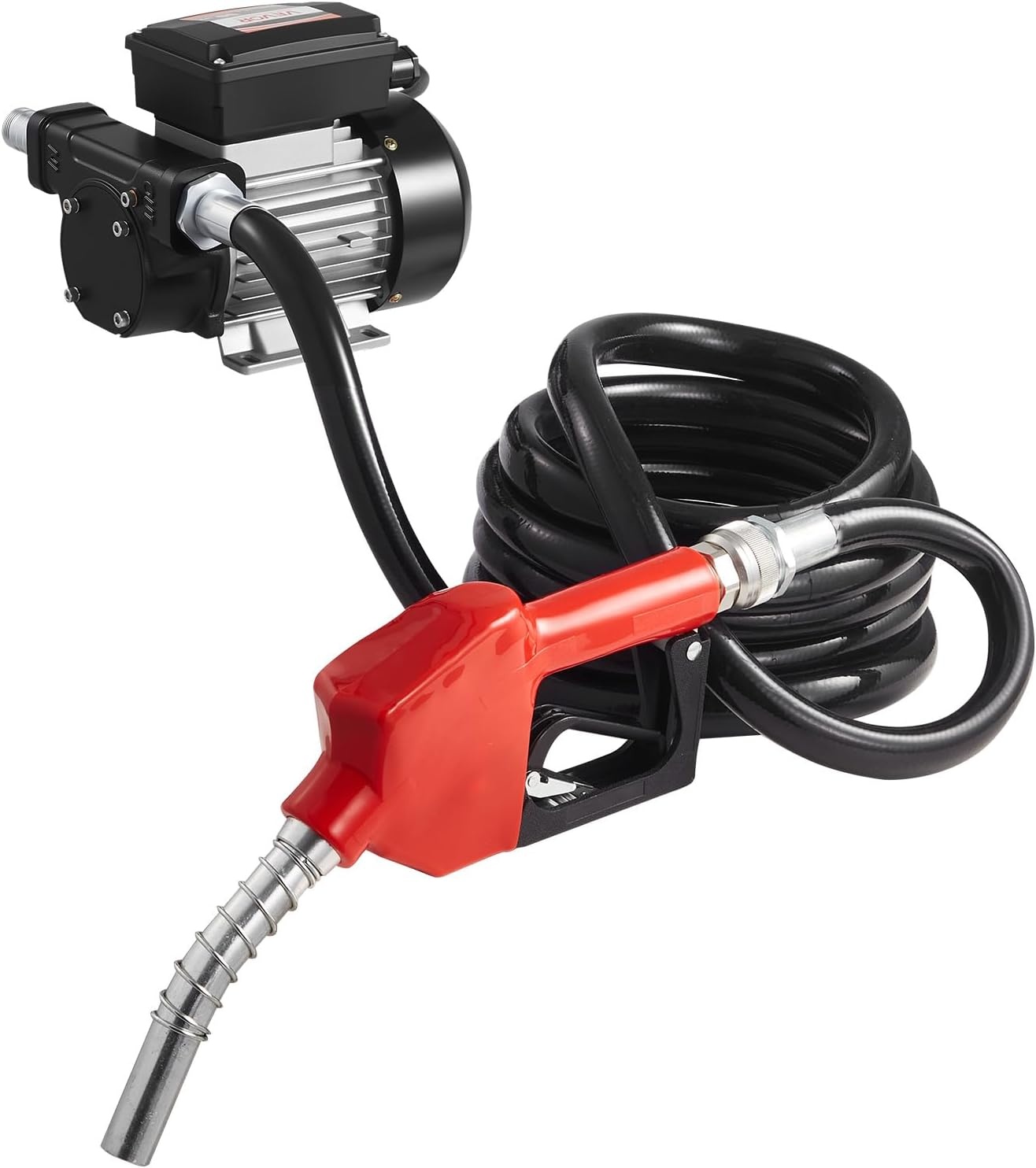 image:imageVEVOR Fuel Transfer Pump 110V 16 GPM 60 Lmin AC Electric Oil Transfer Pump for Diesel Kerosene Biodiesel with Auto Fuel Nozzle amp 2 Hoses 45 ft137 m Max Lift for Vehicles Construction Sites