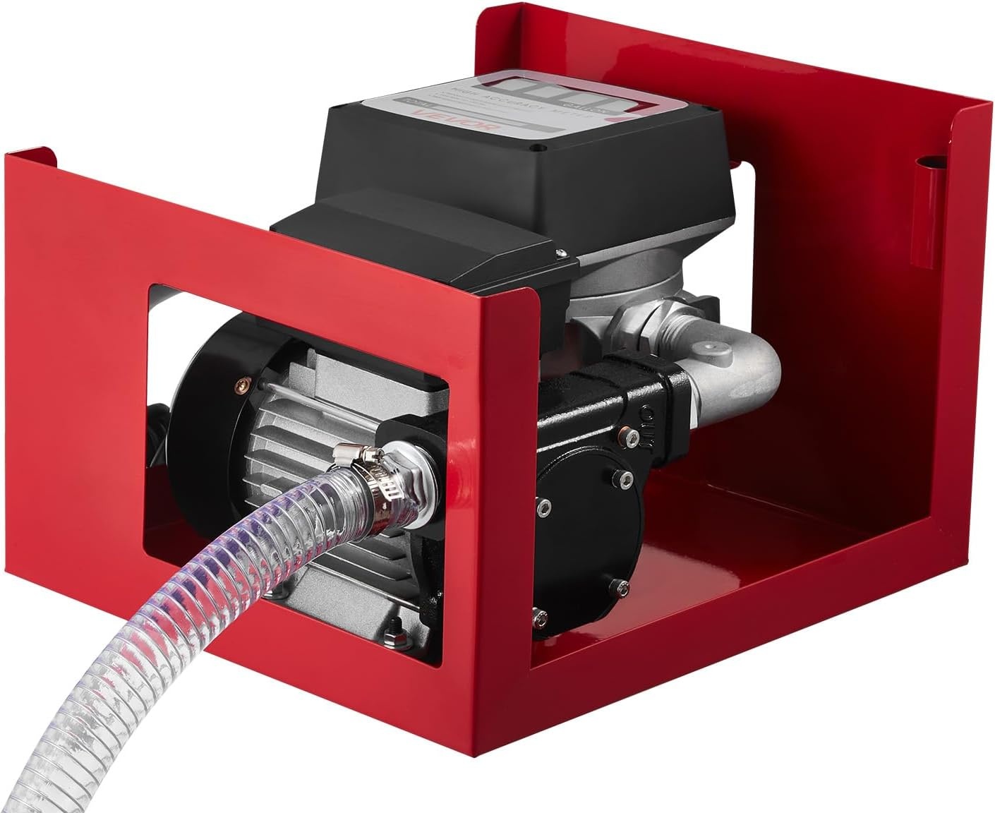 image:imageVEVOR Fuel Transfer Pump 110V 16 GPM 60 Lmin AC Electric Oil Transfer Pump for Diesel Kerosene Biodiesel with Meter Auto Fuel Nozzle amp 2 Hoses 45 ft137 m Lift for Vehicles Construction Sites